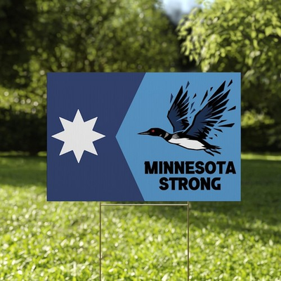 #ad Bird Flying Migration Is Natural Minnesota Strong Northern Star No ICE Yard Sign $28.80