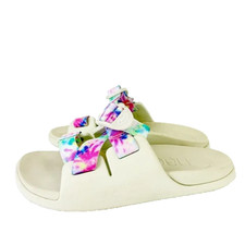Chaco Girls Kids Chillo Light Tie Dye Beige Sandal Slides Size 2