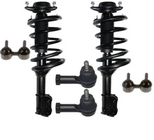 Front Coil Spring Struts Tie Rods Sway Bar Links Fits 01-06 Hyundai Elantra