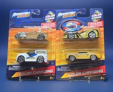 Adventure Force Color Changing Cars Lot of 2 Two-Packs Diecast New Sealed
