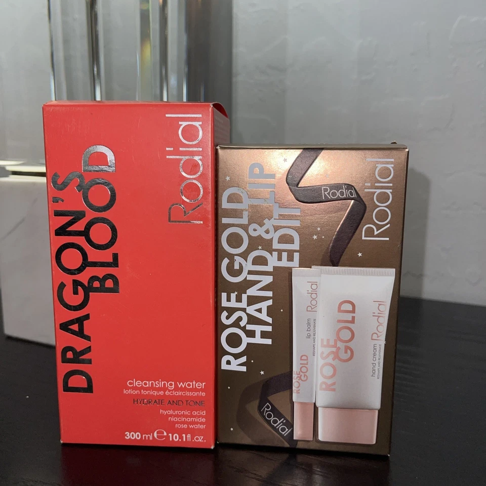 Edición de manos y labios Rodial Gold + agua limpiadora 10,1 fl oz tamaño completo nuevo Foto 3 de 4