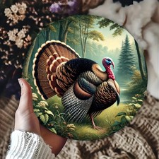 2D Flat,Large Tin Metal Signs Home D cor 8x8 Round Wall Heavy-Duty Aluminum Sign