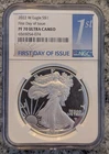 2022 W First Day of Issue Proof American Silver Eagle - NGC PF70 UC - FDI FDOI