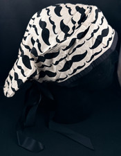 Surgical Scrub Cap - Bouffant - Mustaches - One Size