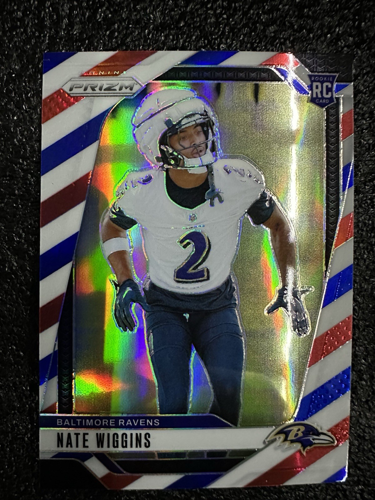 2024 Prizm Nate Wiggins Red White Blue Prizm Rc #380