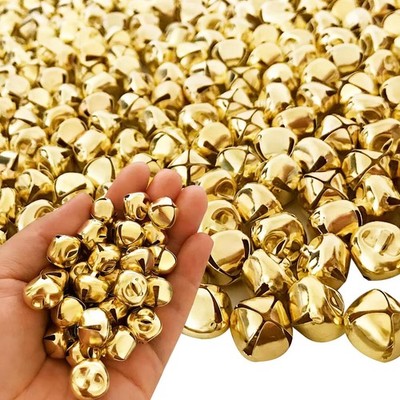 Jingle Bells, 300 Pieces 1/2 Inch Craft Bells, DIY Craft Bells for Wreath, Holid
