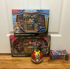 NEW-Pokemon TCG Mega Venusaur/Mega Kangaskhan/Repeat Pokeball/x10 Phantasmal