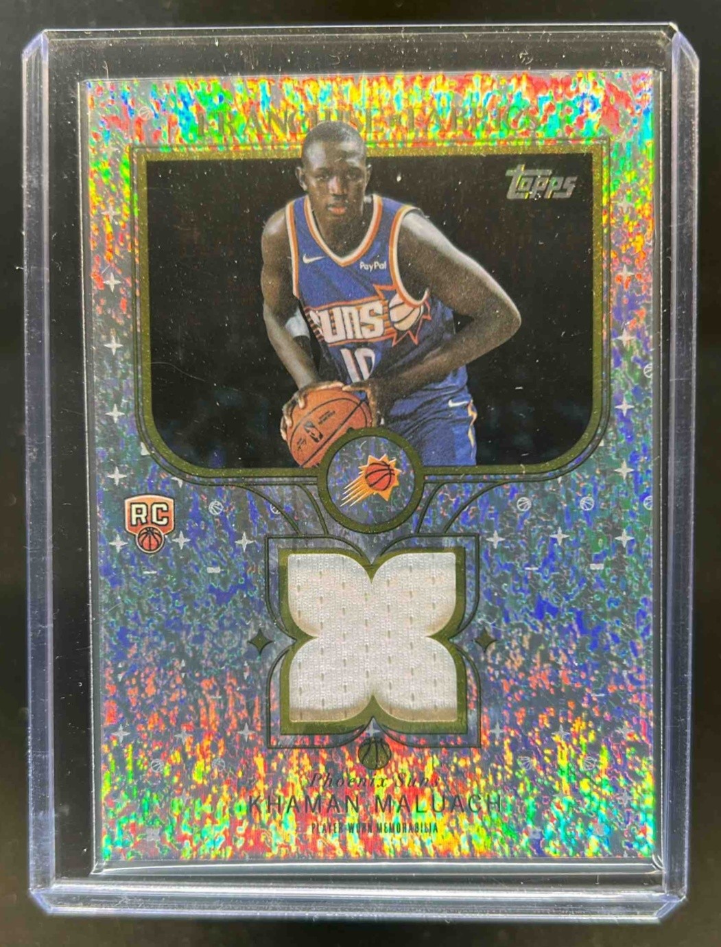 2025-26 Topps Khaman Maluach Franchise Fabrics RC Jersey Holo Foil #FF-KM Suns