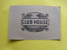EARLY 1900s CIGAR BOX LABEL & ART CLUB HOUSE CIGARS TOBACCO CROP SCENE