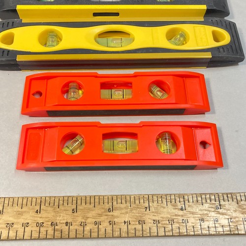 Torpedo level Lot 4 Pc Spirit Levels 9" w/ 2 Mayes - Picture 3 of 5