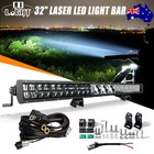 32inch Laser Led Light Bar Spot Flood Combo Truck SUV UTE Offroad Driving Boat