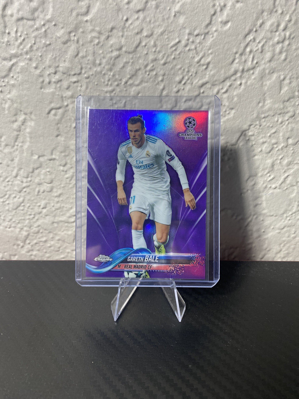 2017-18 Topps Chrome UCL Gareth Bale Purple Refractor /250 Real Madrid