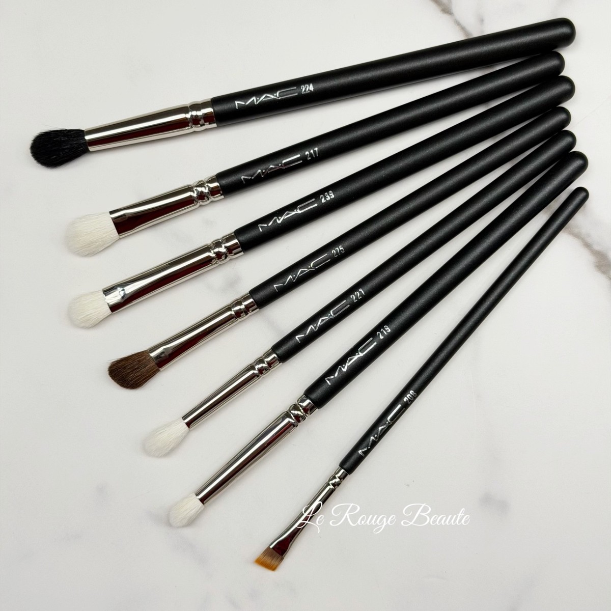 Mac 7Pcs Eyeshadow Brush Bundle Set - Full Size Old Version