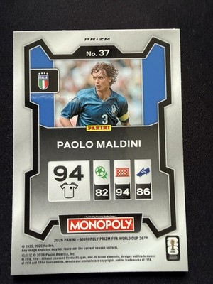 PAOLO MALDINI ITALY 2026 Panini World Cup Gold Cracked Ice | eBay