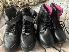 American Living New Balance 9060 Black Low Top Sneaker Lace Up Hook  Loop