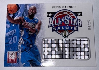 Kevin Garnett 2012-2013 Panini Elite Patch /25!  # 13 All Star Salute Material!