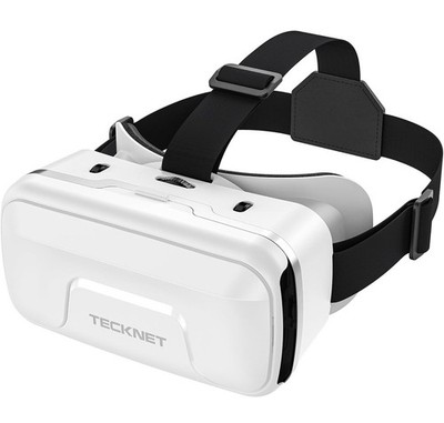 TECKNET VR Headset, Virtual Reality HD Anti-Blue Light Lenses vr WHITE WR2_10