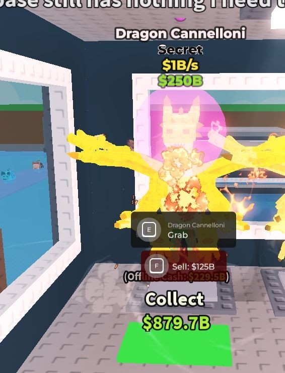 DRAGON CANNELLONI STEAL A Brainrot Roblox 450M/S With 1 Trait EUR 229