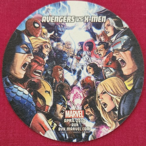 Avengers vs X-Men Marvel Comics Promo Double Sided Coaster #AVX 2012 GIFT