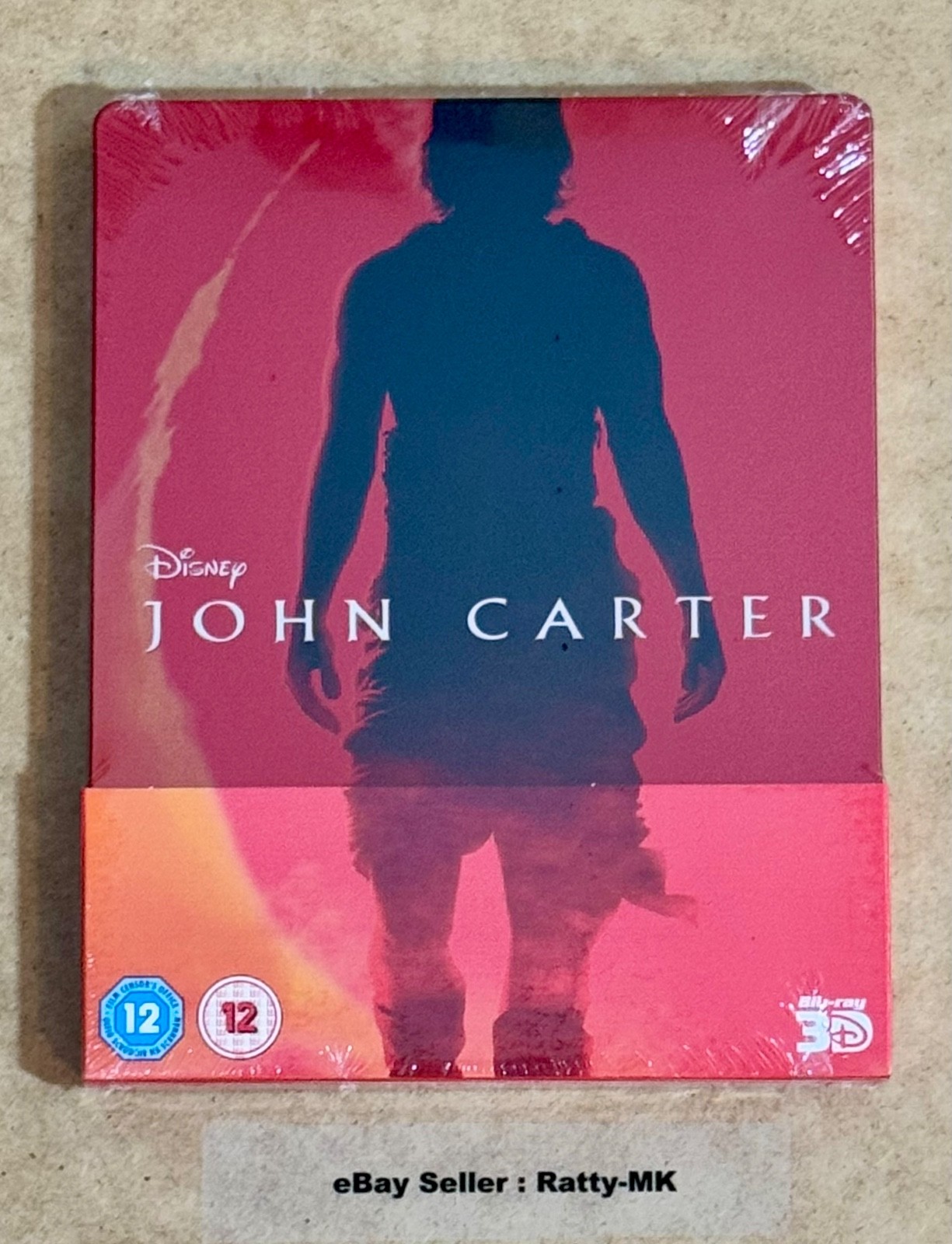 DISNEY'S JOHN CARTER - UK EXCLUSIVE 3D + 2D BLU RAY STEELBOOK - NEW & SEALED