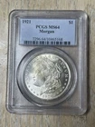 1921 Morgan Silver Dollar PCGS MS64 Uncirculated $1 Coin Silver Philadelphia
