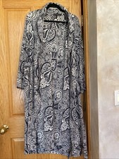 Vintage Ralph Lauren Silk Nightgown/ Dress Matching Silk Robe -Made In USA -P/S