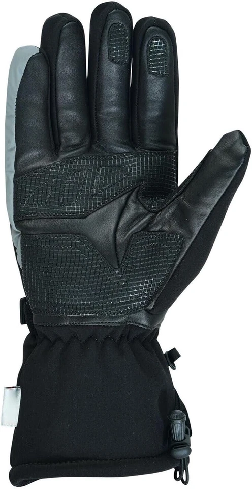 Guantes de motocicleta para hombre Geniune cuero cálido invierno clima frío guante de dedo completo Foto 2 de 4