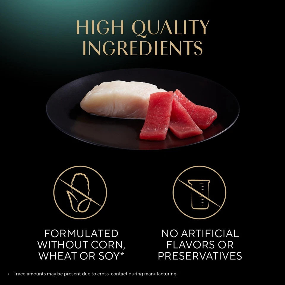 Paté de comida húmeda para gatos Sheba Perfect pescado blanco tierno y atún en Foto 4 de 4