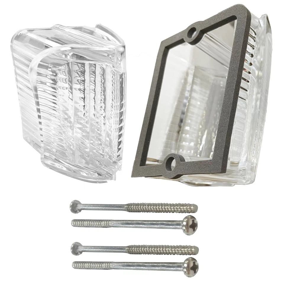 Lente de luz de respaldo Mercury Cougar 1969~1970 con par de juntas derecha e izquierda L3830 Foto 2 de 3