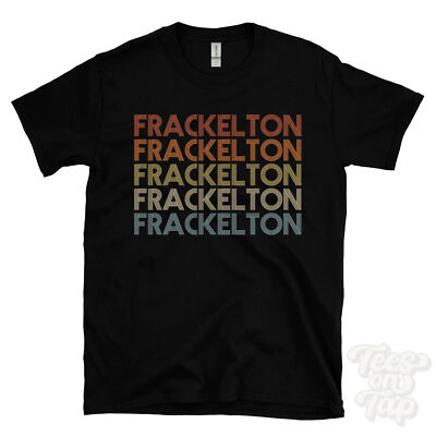 FRACKELTON WIEDERHOLTES RETRO-STIL T-SHIRT Herren & Damen Neuheit cool Name Geschenk
