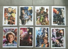 Doctor who 8 no A4 artprints various dalek and cyberman designs 