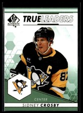 2022-23 SP Authentic True Leaders Green Sidney Crosby Pittsburgh Penguins #TL-7