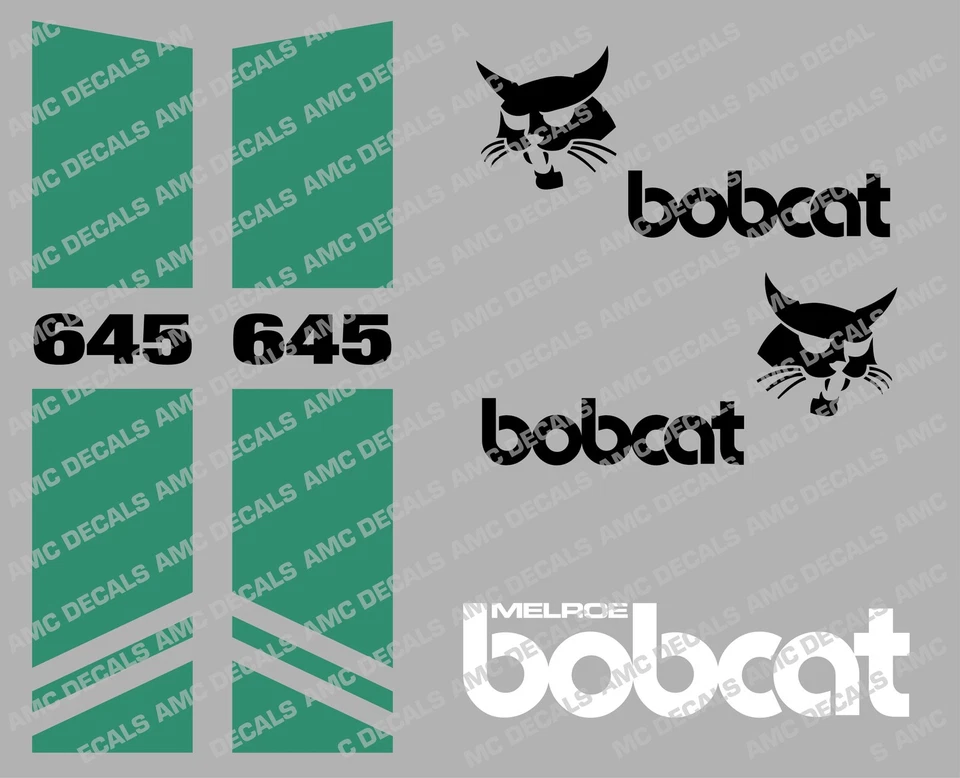 BOBCAT 645 SKID STEER DECAL STICKER SET - image 1 of 1