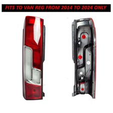 Van Rear Lamp Light Fits Peugeot Boxer 2014 -2024 Left Hand (UK Passenger Side).