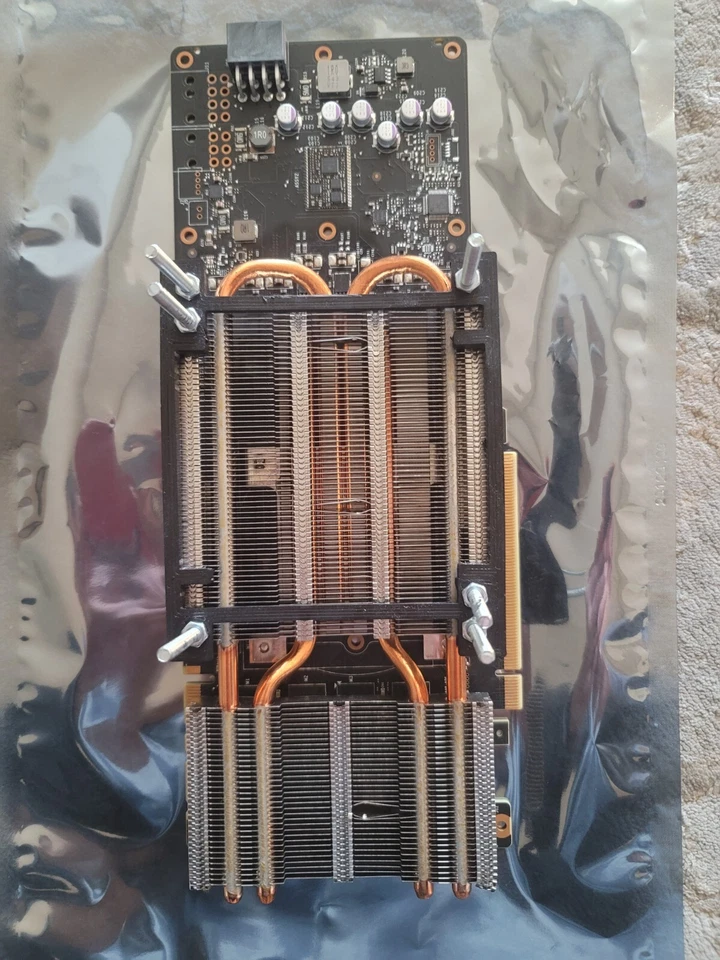 NVIDIA Tesla M40 12GB GDDR5 Graphic Card with custom heatsink and three fans - Image 2 of 4