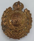 Royal Engineers WW1 1916 Brass ECONOMY ISSUE  (George V) Brass Cap Badge. KC. V5