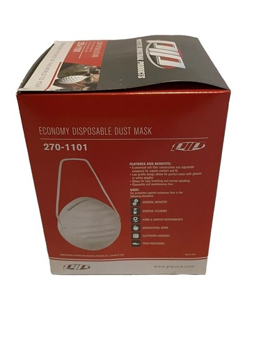 Protective Industrial Products 50 Economy Disposal Dust Masks ( NEW ) - Picture 4 of 7