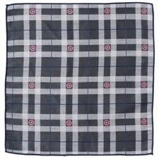 Marvel Captain America Gray Plaid Pocket Square