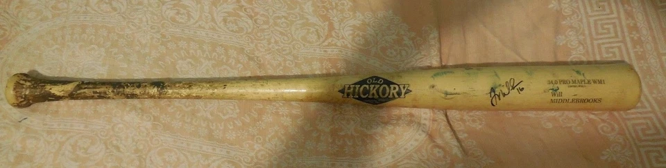 Will Middlebrooks Autographed Game USED Baseball Bat Signed Red Sox WS Champ - Image 3 of 4