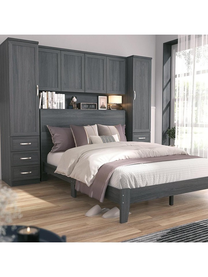 Camberley Overbed Wardrobe Elegant SpaceSaving Bedroom Storage