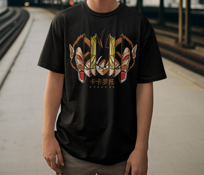 Dragon Ball Son Goku Evolution Saiyajin Vegeta Herren Bio Shirt Baumwolle S-XXXL