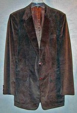 CORDUROY COLLECTION MENS BROWN BLAZER JACKET SIZE 40 XTALL NEW