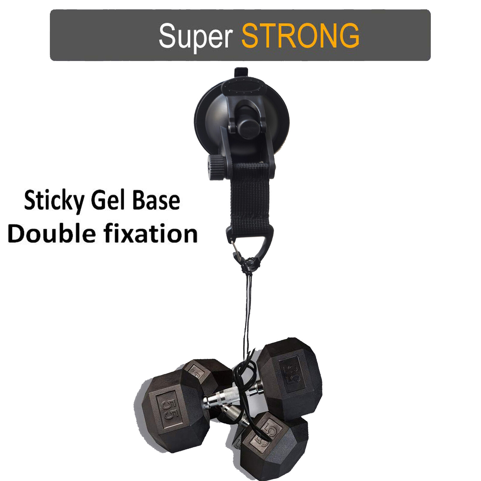 Canoe/Kayak Boat Trailer Transom Easy Tie Down Suction Stern Strap Hook