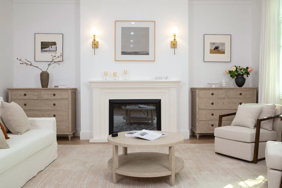 2 x Industrial Wall Lamp White Fabric Shade Sconce Bedroom Bedside Light Fixture - Image 3 of 4