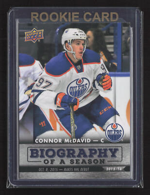 2015-16 Upper Deck Biography of a Season #BIOCM-6 Connor McDavid Rookie RC