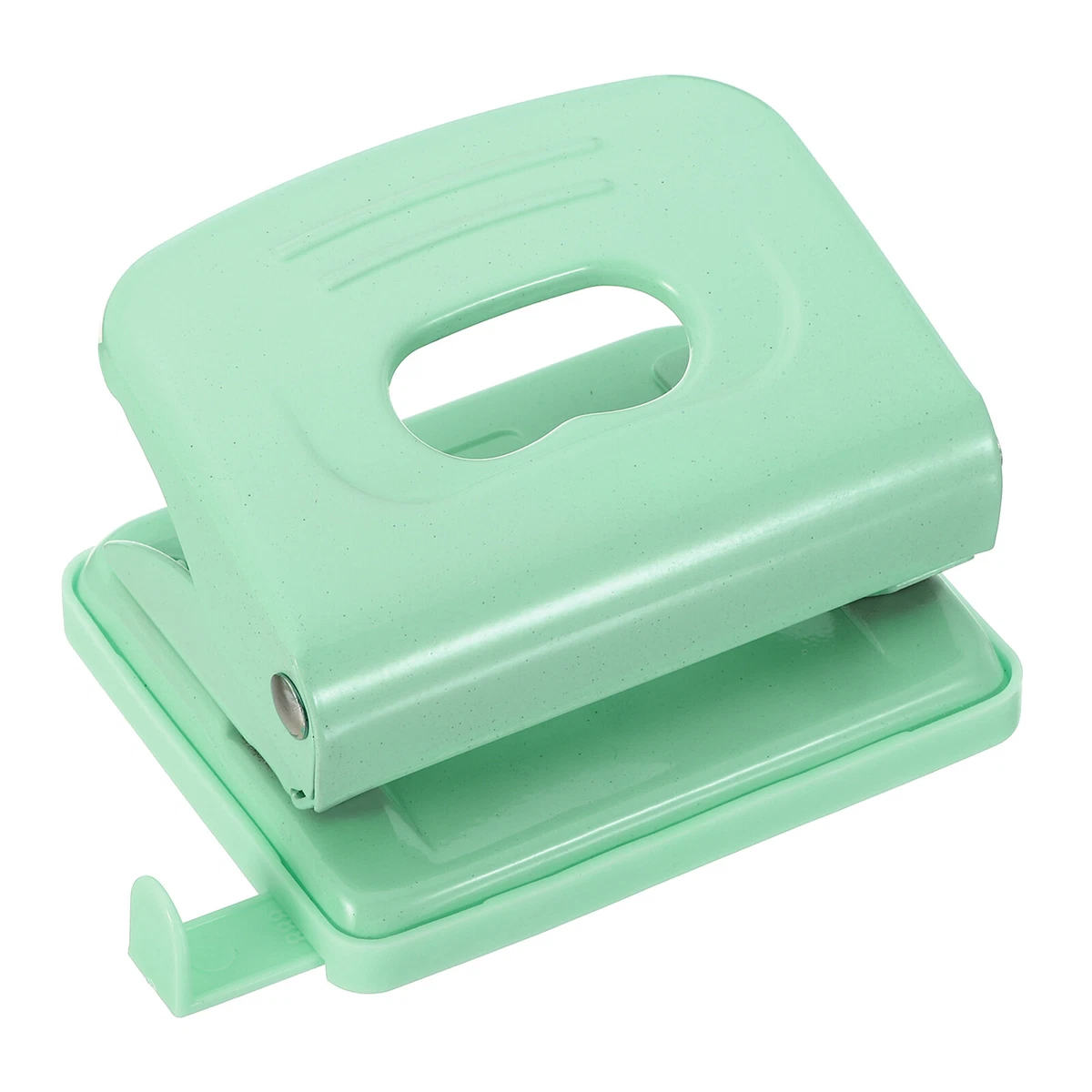 2 Hole Paper Punch Metal Hole Puncher 8 Sheet Capacity Adjustable Punch,  Green