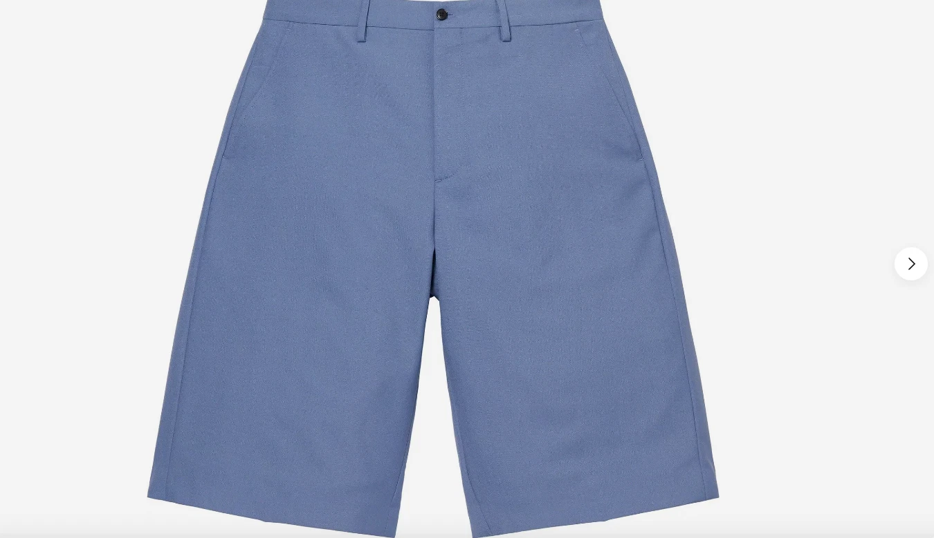 Pantalon court en laine Supreme bleu clair SS23 homme taille 30