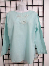 "NEW OLD STOCK" PARIS STATION / USA     SIZE 16 / 42" BUST EMBROIDERY BLOUSE