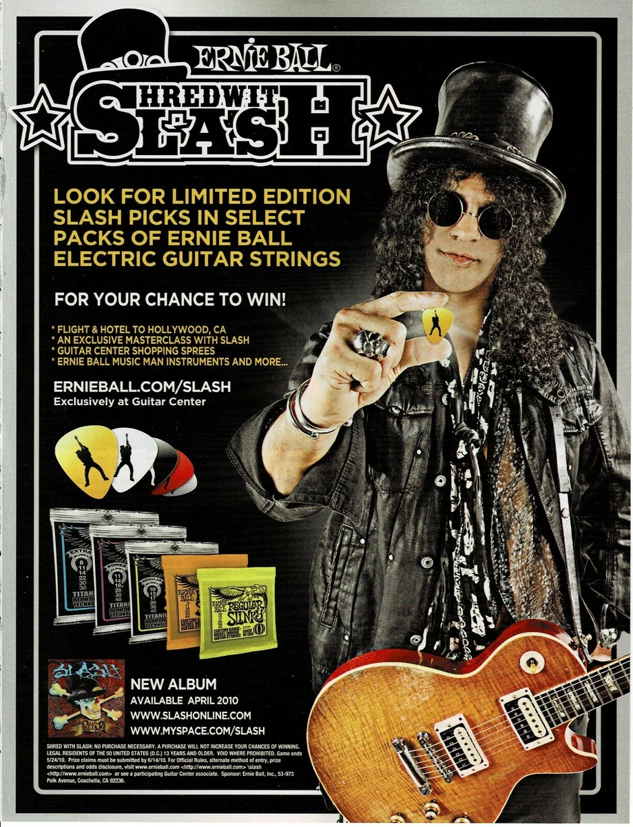 Ernie Ball SLASH 2010 Print Advertisement eBay