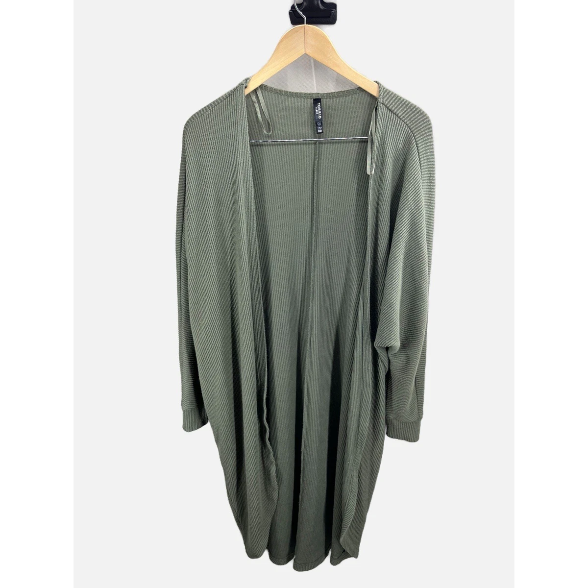 Torrid Sleep Super Soft Plush Ribbed Cocoon Cardigan Lounge EUC